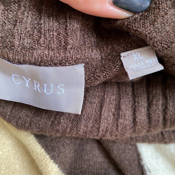 CYRUS New Boucle Sweater BNWT Turtleneck - Picture 7 of 11